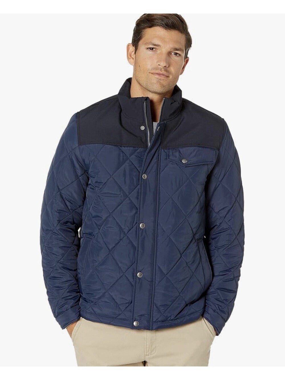 Cole Haan Tonal Mix Media Diamond With Faux Sherpa Lining Men’s S NWT $250